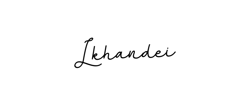 You should practise on your own different ways (BallpointsItalic-DORy9) to write your name (Lkhandei) in signature. don't let someone else do it for you. Lkhandei signature style 11 images and pictures png