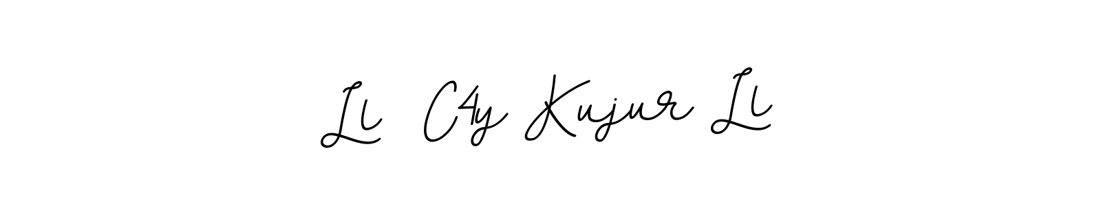 How to make Ll  C4y Kujur Ll name signature. Use BallpointsItalic-DORy9 style for creating short signs online. This is the latest handwritten sign. Ll  C4y Kujur Ll signature style 11 images and pictures png