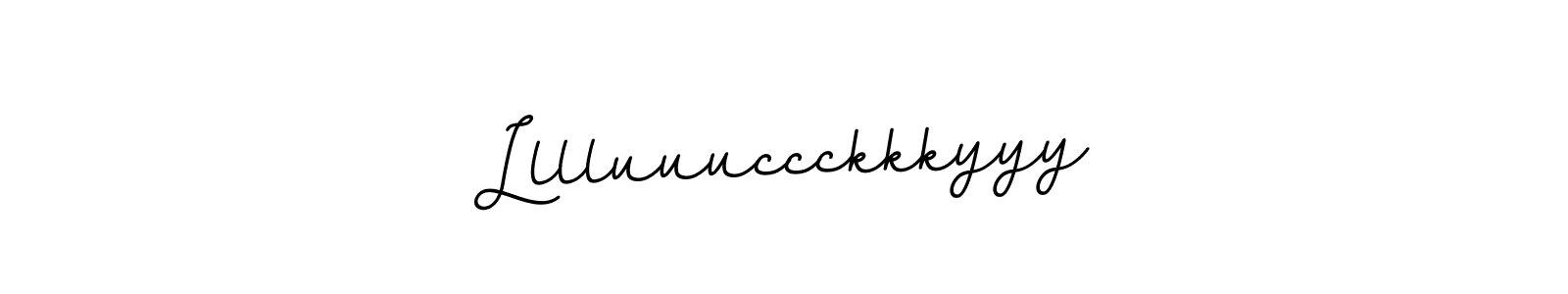 The best way (BallpointsItalic-DORy9) to make a short signature is to pick only two or three words in your name. The name Lllluuuccckkkyyy include a total of six letters. For converting this name. Lllluuuccckkkyyy signature style 11 images and pictures png