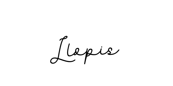 Make a beautiful signature design for name Llopis. With this signature (BallpointsItalic-DORy9) style, you can create a handwritten signature for free. Llopis signature style 11 images and pictures png