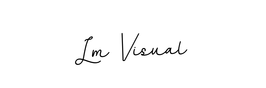 How to make Lm Visual name signature. Use BallpointsItalic-DORy9 style for creating short signs online. This is the latest handwritten sign. Lm Visual signature style 11 images and pictures png
