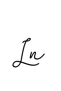Ln stylish signature style. Best Handwritten Sign (BallpointsItalic-DORy9) for my name. Handwritten Signature Collection Ideas for my name Ln. Ln signature style 11 images and pictures png