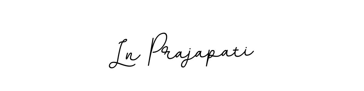 This is the best signature style for the Ln Prajapati name. Also you like these signature font (BallpointsItalic-DORy9). Mix name signature. Ln Prajapati signature style 11 images and pictures png