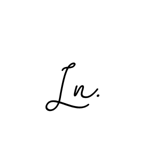 Similarly BallpointsItalic-DORy9 is the best handwritten signature design. Signature creator online .You can use it as an online autograph creator for name Ln.. Ln. signature style 11 images and pictures png