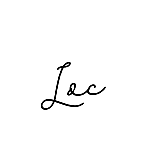 Design your own signature with our free online signature maker. With this signature software, you can create a handwritten (BallpointsItalic-DORy9) signature for name Loc. Loc signature style 11 images and pictures png