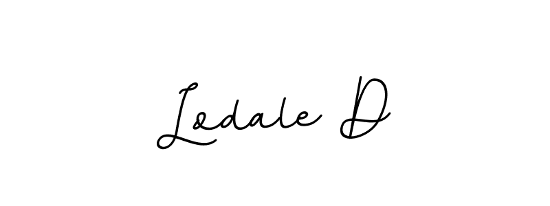Use a signature maker to create a handwritten signature online. With this signature software, you can design (BallpointsItalic-DORy9) your own signature for name Lodale D. Lodale D signature style 11 images and pictures png