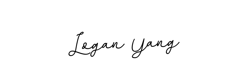 Make a beautiful signature design for name Logan Yang. With this signature (BallpointsItalic-DORy9) style, you can create a handwritten signature for free. Logan Yang signature style 11 images and pictures png