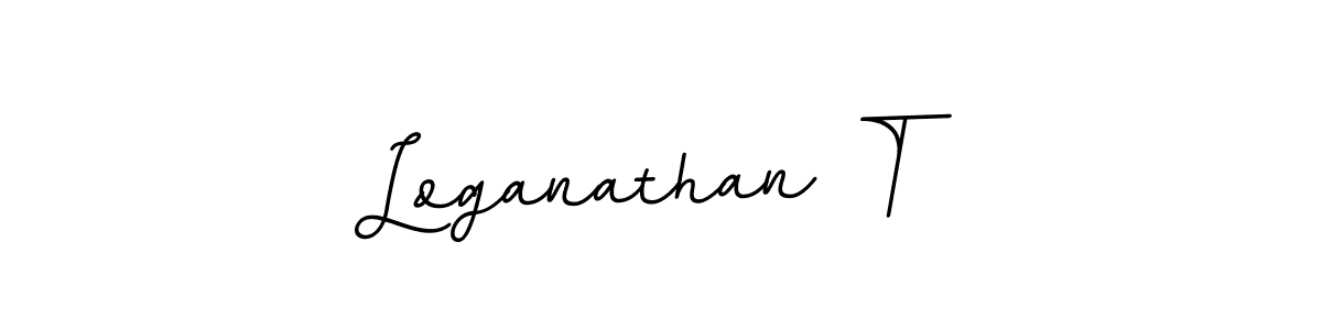 Design your own signature with our free online signature maker. With this signature software, you can create a handwritten (BallpointsItalic-DORy9) signature for name Loganathan T. Loganathan T signature style 11 images and pictures png