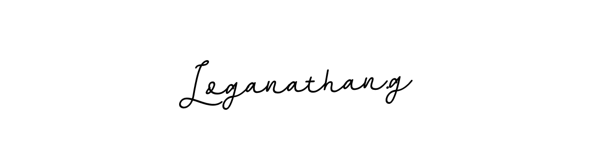 Use a signature maker to create a handwritten signature online. With this signature software, you can design (BallpointsItalic-DORy9) your own signature for name Loganathan.g. Loganathan.g signature style 11 images and pictures png