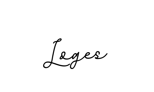 Make a beautiful signature design for name Loges. With this signature (BallpointsItalic-DORy9) style, you can create a handwritten signature for free. Loges signature style 11 images and pictures png
