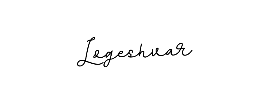 Logeshvar stylish signature style. Best Handwritten Sign (BallpointsItalic-DORy9) for my name. Handwritten Signature Collection Ideas for my name Logeshvar. Logeshvar signature style 11 images and pictures png