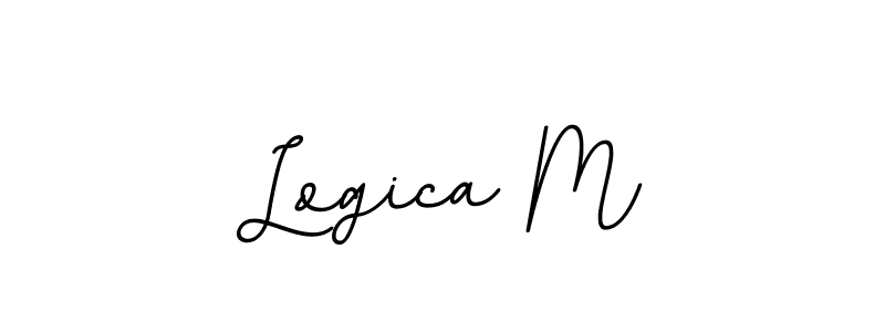 Also we have Logica M name is the best signature style. Create professional handwritten signature collection using BallpointsItalic-DORy9 autograph style. Logica M signature style 11 images and pictures png