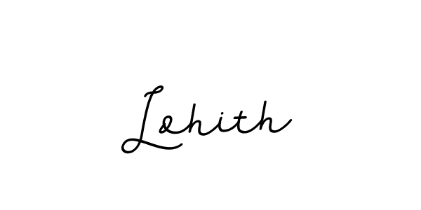 Use a signature maker to create a handwritten signature online. With this signature software, you can design (BallpointsItalic-DORy9) your own signature for name Lohith. Lohith signature style 11 images and pictures png
