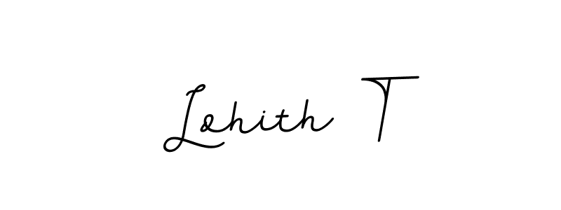 Design your own signature with our free online signature maker. With this signature software, you can create a handwritten (BallpointsItalic-DORy9) signature for name Lohith T. Lohith T signature style 11 images and pictures png