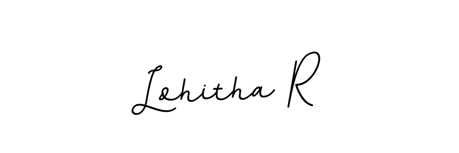 You should practise on your own different ways (BallpointsItalic-DORy9) to write your name (Lohitha R) in signature. don't let someone else do it for you. Lohitha R signature style 11 images and pictures png