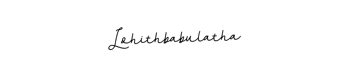 How to make Lohithbabulatha name signature. Use BallpointsItalic-DORy9 style for creating short signs online. This is the latest handwritten sign. Lohithbabulatha signature style 11 images and pictures png