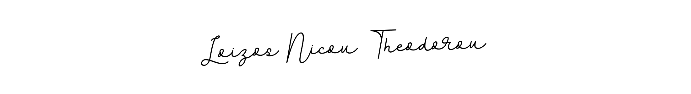 This is the best signature style for the Loizos Nicou Theodorou name. Also you like these signature font (BallpointsItalic-DORy9). Mix name signature. Loizos Nicou Theodorou signature style 11 images and pictures png