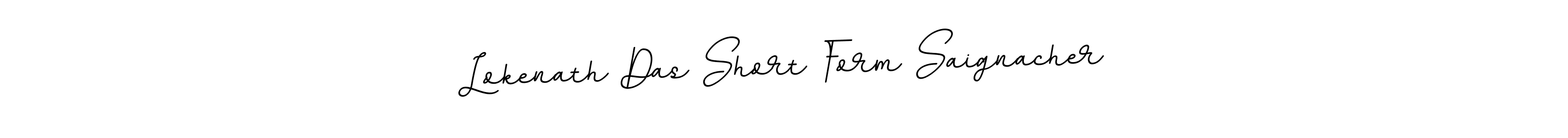 Create a beautiful signature design for name Lokenath Das Short Form Saignacher. With this signature (BallpointsItalic-DORy9) fonts, you can make a handwritten signature for free. Lokenath Das Short Form Saignacher signature style 11 images and pictures png