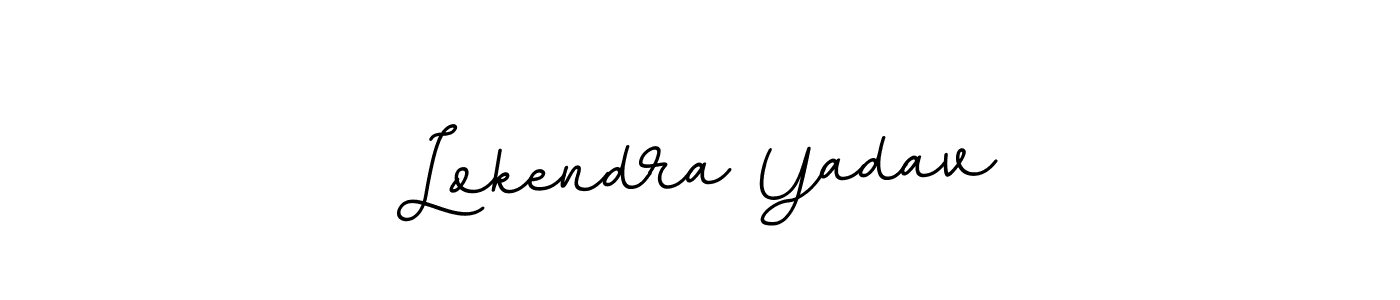 Create a beautiful signature design for name Lokendra Yadav. With this signature (BallpointsItalic-DORy9) fonts, you can make a handwritten signature for free. Lokendra Yadav signature style 11 images and pictures png