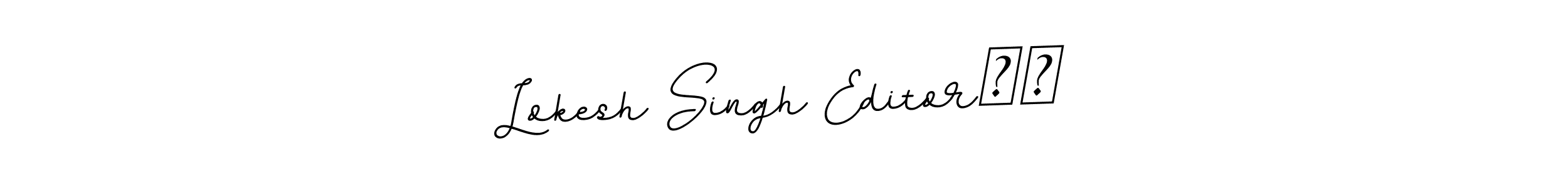 if you are searching for the best signature style for your name Lokesh Singh Editor♥️. so please give up your signature search. here we have designed multiple signature styles  using BallpointsItalic-DORy9. Lokesh Singh Editor♥️ signature style 11 images and pictures png