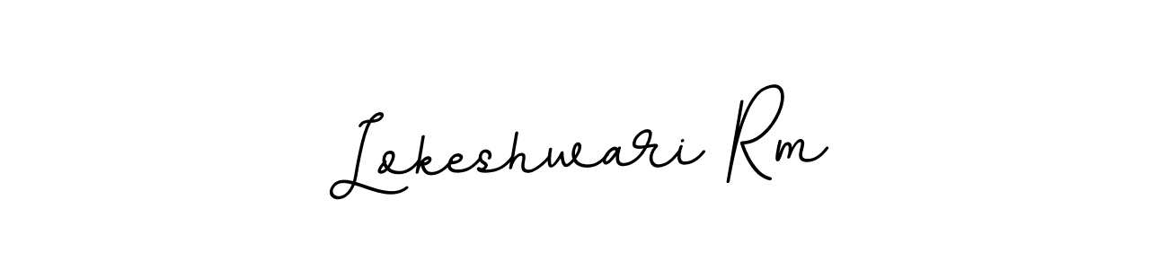 Use a signature maker to create a handwritten signature online. With this signature software, you can design (BallpointsItalic-DORy9) your own signature for name Lokeshwari Rm. Lokeshwari Rm signature style 11 images and pictures png