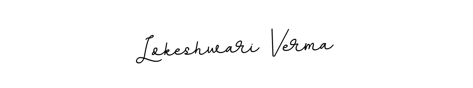 if you are searching for the best signature style for your name Lokeshwari Verma. so please give up your signature search. here we have designed multiple signature styles  using BallpointsItalic-DORy9. Lokeshwari Verma signature style 11 images and pictures png