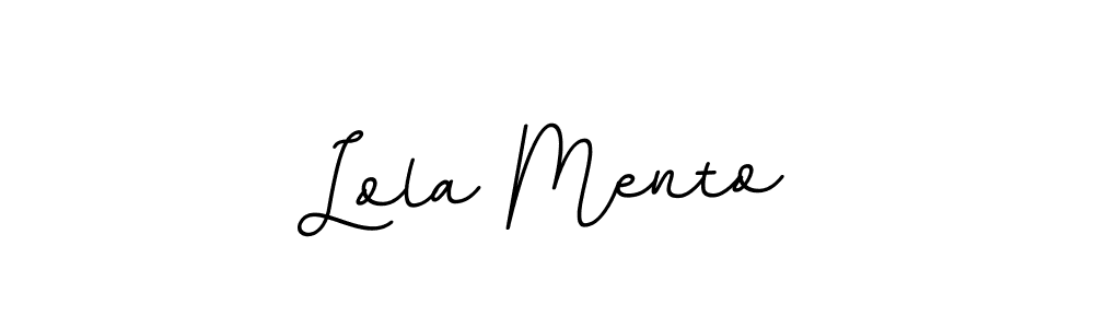 Check out images of Autograph of Lola Mento name. Actor Lola Mento Signature Style. BallpointsItalic-DORy9 is a professional sign style online. Lola Mento signature style 11 images and pictures png