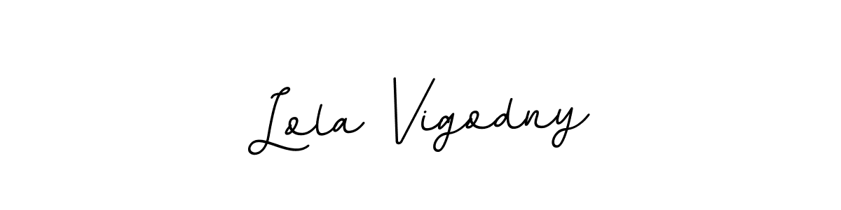Design your own signature with our free online signature maker. With this signature software, you can create a handwritten (BallpointsItalic-DORy9) signature for name Lola Vigodny. Lola Vigodny signature style 11 images and pictures png