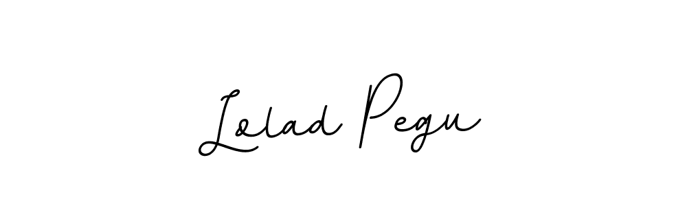 Lolad Pegu stylish signature style. Best Handwritten Sign (BallpointsItalic-DORy9) for my name. Handwritten Signature Collection Ideas for my name Lolad Pegu. Lolad Pegu signature style 11 images and pictures png