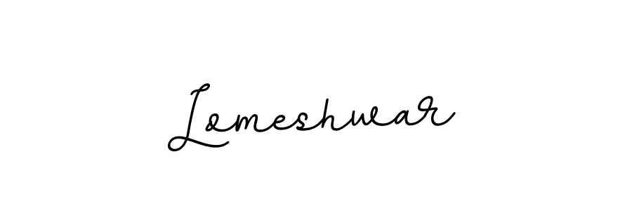 Use a signature maker to create a handwritten signature online. With this signature software, you can design (BallpointsItalic-DORy9) your own signature for name Lomeshwar. Lomeshwar signature style 11 images and pictures png
