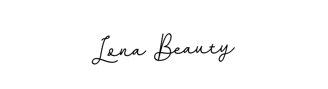 Lona Beauty stylish signature style. Best Handwritten Sign (BallpointsItalic-DORy9) for my name. Handwritten Signature Collection Ideas for my name Lona Beauty. Lona Beauty signature style 11 images and pictures png