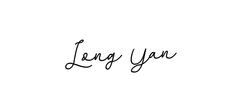 Use a signature maker to create a handwritten signature online. With this signature software, you can design (BallpointsItalic-DORy9) your own signature for name Long Yan. Long Yan signature style 11 images and pictures png