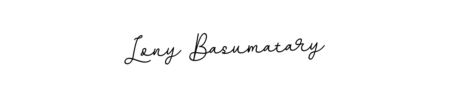 It looks lik you need a new signature style for name Lony Basumatary. Design unique handwritten (BallpointsItalic-DORy9) signature with our free signature maker in just a few clicks. Lony Basumatary signature style 11 images and pictures png