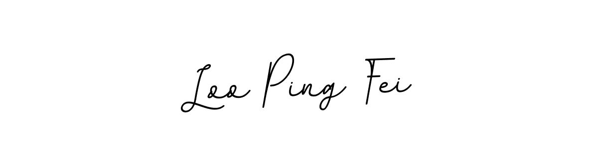 Similarly BallpointsItalic-DORy9 is the best handwritten signature design. Signature creator online .You can use it as an online autograph creator for name Loo Ping Fei. Loo Ping Fei signature style 11 images and pictures png