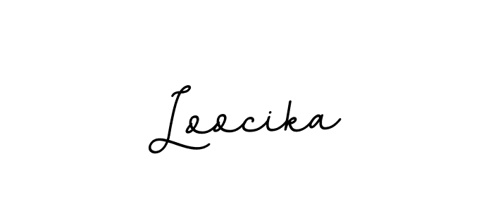 Loocika stylish signature style. Best Handwritten Sign (BallpointsItalic-DORy9) for my name. Handwritten Signature Collection Ideas for my name Loocika. Loocika signature style 11 images and pictures png