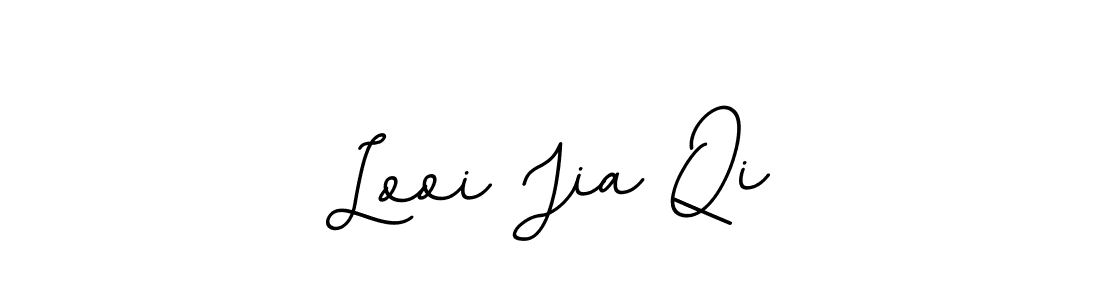 Create a beautiful signature design for name Looi Jia Qi. With this signature (BallpointsItalic-DORy9) fonts, you can make a handwritten signature for free. Looi Jia Qi signature style 11 images and pictures png