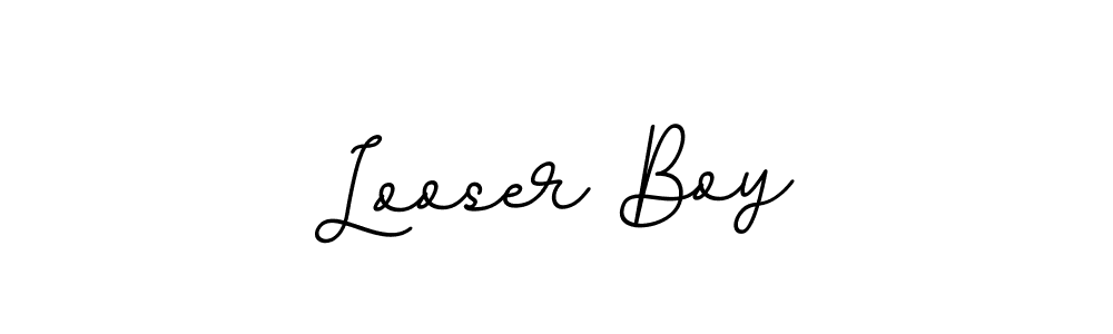 It looks lik you need a new signature style for name Looser Boy. Design unique handwritten (BallpointsItalic-DORy9) signature with our free signature maker in just a few clicks. Looser Boy signature style 11 images and pictures png
