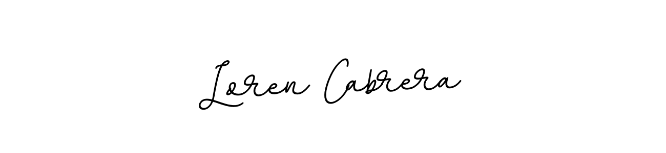How to make Loren Cabrera name signature. Use BallpointsItalic-DORy9 style for creating short signs online. This is the latest handwritten sign. Loren Cabrera signature style 11 images and pictures png