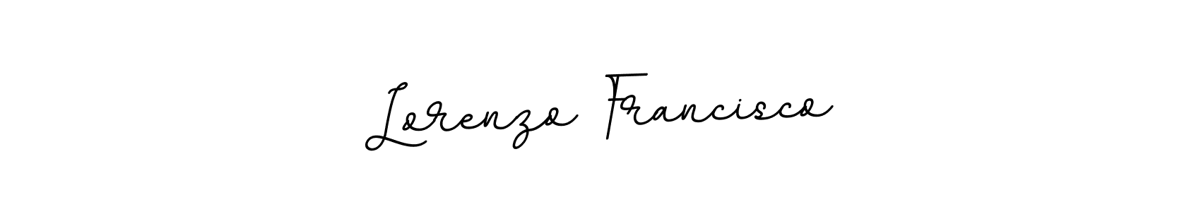 Create a beautiful signature design for name Lorenzo Francisco. With this signature (BallpointsItalic-DORy9) fonts, you can make a handwritten signature for free. Lorenzo Francisco signature style 11 images and pictures png