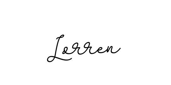 Lorren stylish signature style. Best Handwritten Sign (BallpointsItalic-DORy9) for my name. Handwritten Signature Collection Ideas for my name Lorren. Lorren signature style 11 images and pictures png