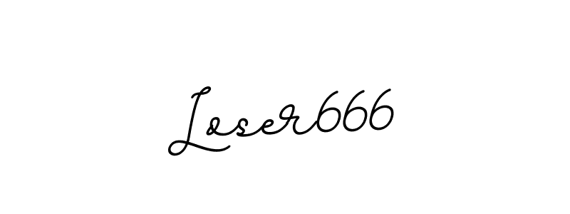 Make a beautiful signature design for name Loser666. With this signature (BallpointsItalic-DORy9) style, you can create a handwritten signature for free. Loser666 signature style 11 images and pictures png