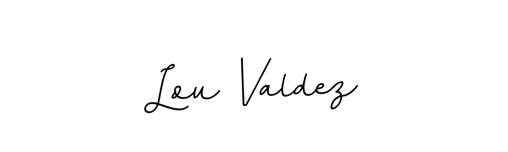 You should practise on your own different ways (BallpointsItalic-DORy9) to write your name (Lou Valdez) in signature. don't let someone else do it for you. Lou Valdez signature style 11 images and pictures png