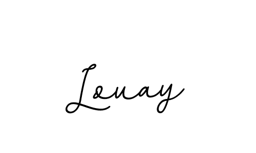 Louay stylish signature style. Best Handwritten Sign (BallpointsItalic-DORy9) for my name. Handwritten Signature Collection Ideas for my name Louay. Louay signature style 11 images and pictures png