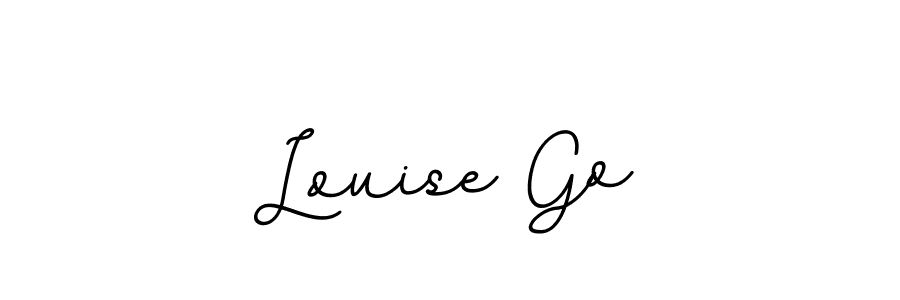 This is the best signature style for the Louise Go name. Also you like these signature font (BallpointsItalic-DORy9). Mix name signature. Louise Go signature style 11 images and pictures png