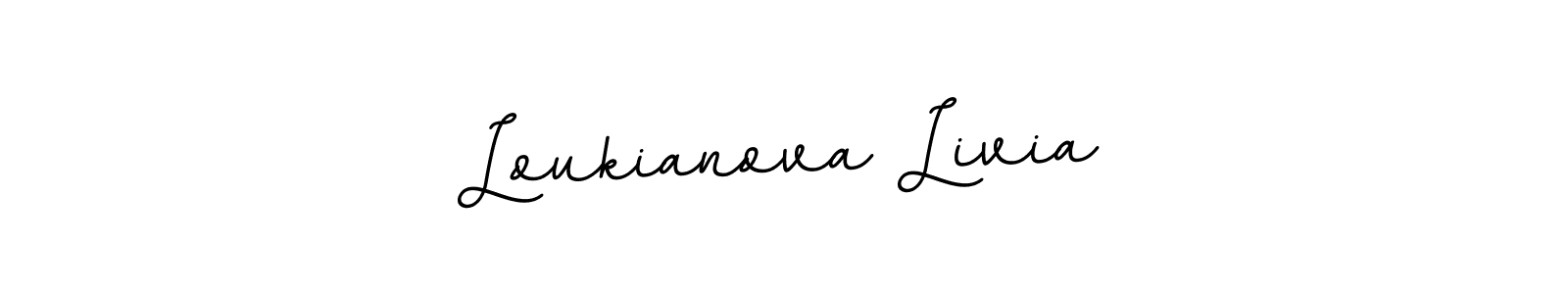 Here are the top 10 professional signature styles for the name Loukianova Livia. These are the best autograph styles you can use for your name. Loukianova Livia signature style 11 images and pictures png