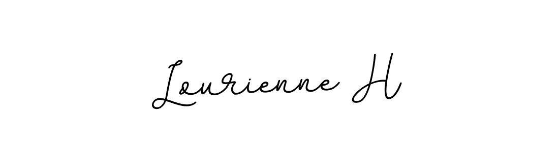 Use a signature maker to create a handwritten signature online. With this signature software, you can design (BallpointsItalic-DORy9) your own signature for name Lourienne H. Lourienne H signature style 11 images and pictures png