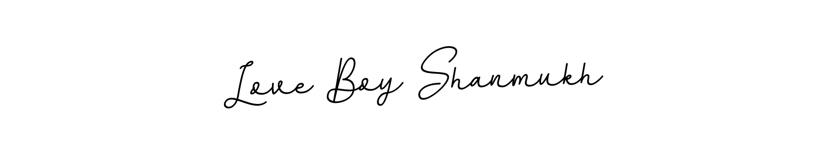 The best way (BallpointsItalic-DORy9) to make a short signature is to pick only two or three words in your name. The name Love Boy Shanmukh include a total of six letters. For converting this name. Love Boy Shanmukh signature style 11 images and pictures png