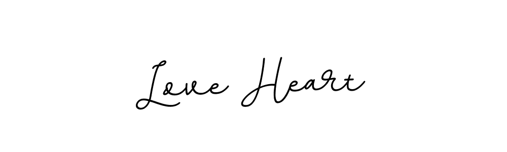 How to make Love Heart name signature. Use BallpointsItalic-DORy9 style for creating short signs online. This is the latest handwritten sign. Love Heart signature style 11 images and pictures png