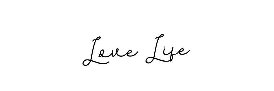 Create a beautiful signature design for name Love Life. With this signature (BallpointsItalic-DORy9) fonts, you can make a handwritten signature for free. Love Life signature style 11 images and pictures png