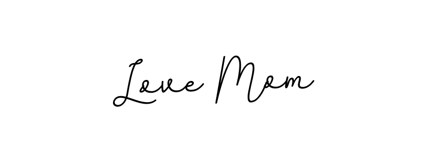 Similarly BallpointsItalic-DORy9 is the best handwritten signature design. Signature creator online .You can use it as an online autograph creator for name Love Mom . Love Mom  signature style 11 images and pictures png